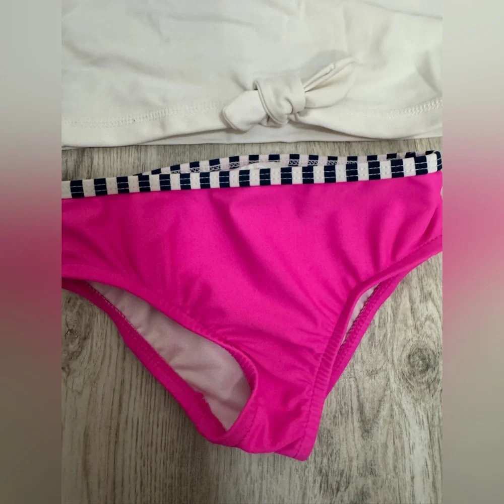 Tommy Bahama Kids Flamingo Swim Set - Pink and White